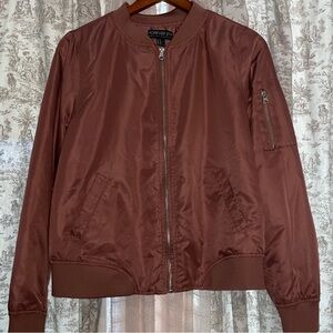Forever 21+ Brown bomber type Jacket